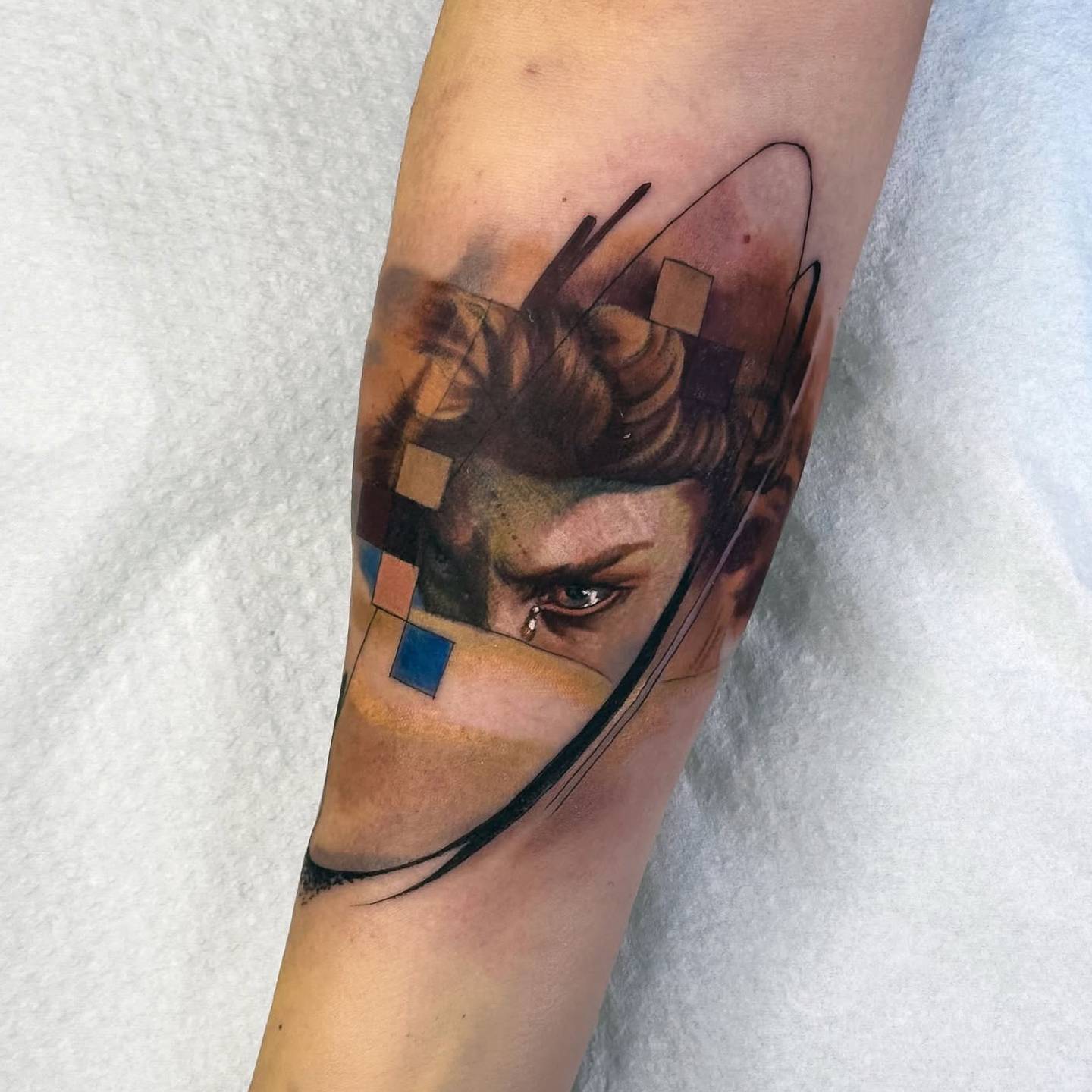 abstract realism tattoo