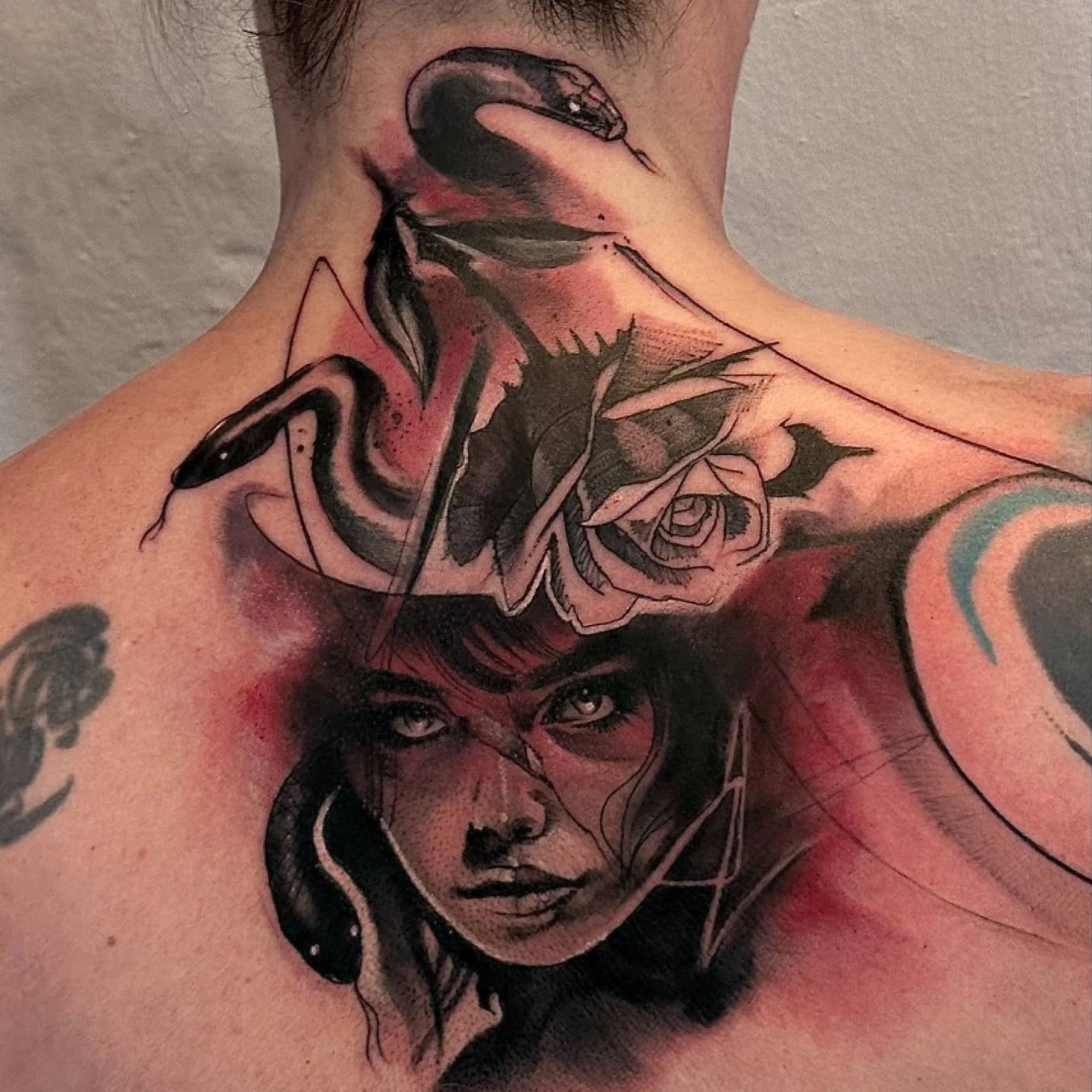 abstract realism tattoo
