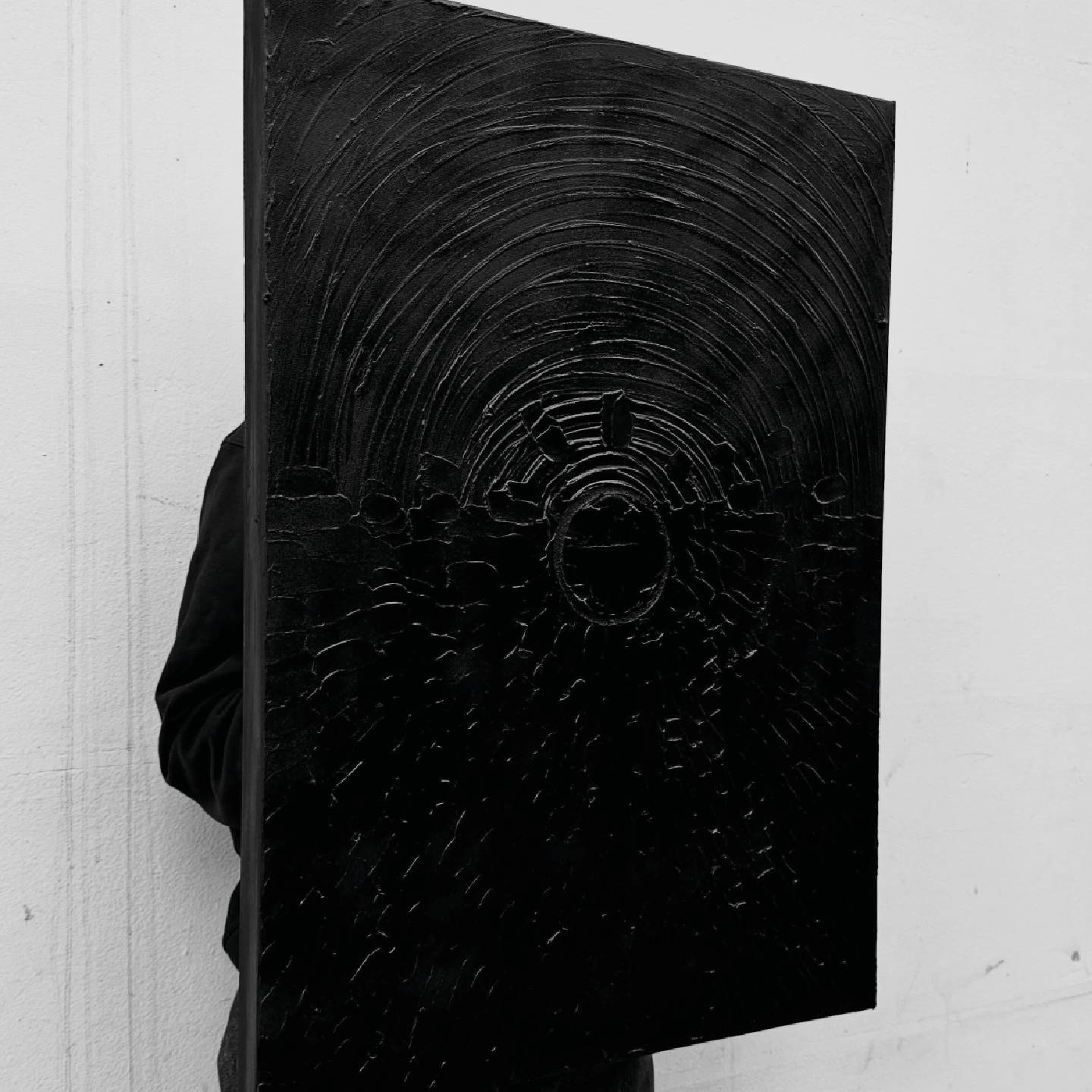 sunshine BLACK MINNIMAL painting